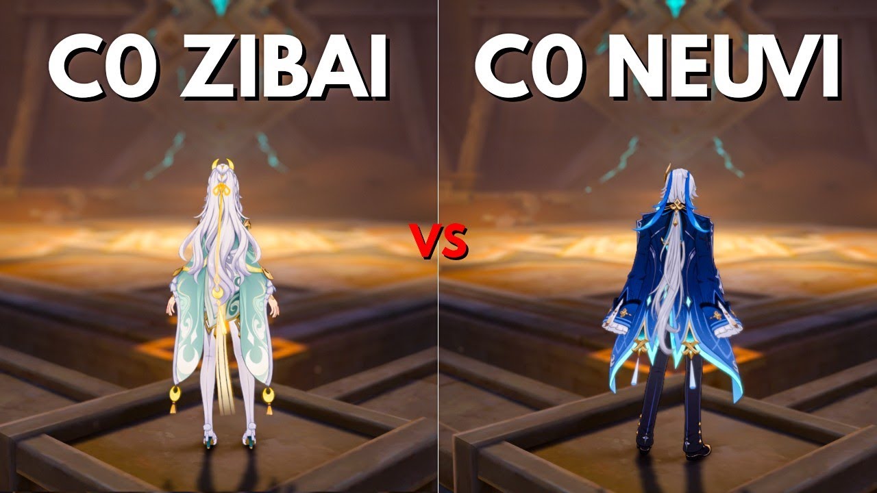 F2P - Neuvillette VS Zibai Best C0 DPS ?? [Genshin Impact]