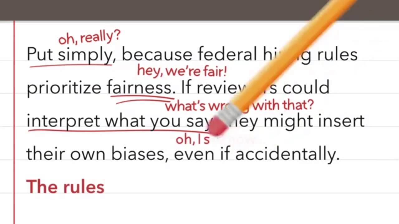 Applying for a federal/government job, the process -what happens and how it works