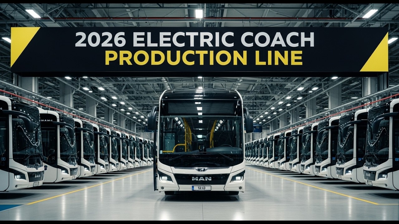 2026 Electric Coach Production Line | Inside Factory — MAN Lion's Coach 14 E