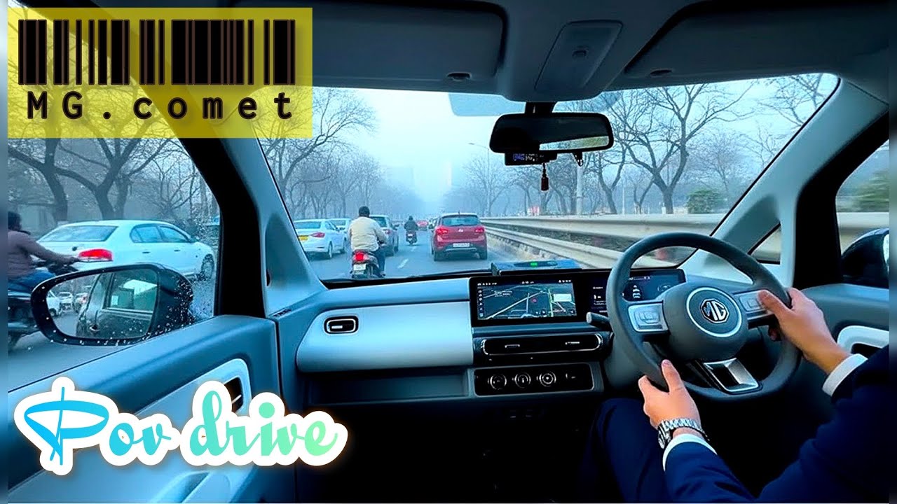 POV - MG Comet EV Winter sunshine drive | | Most satisfying drive