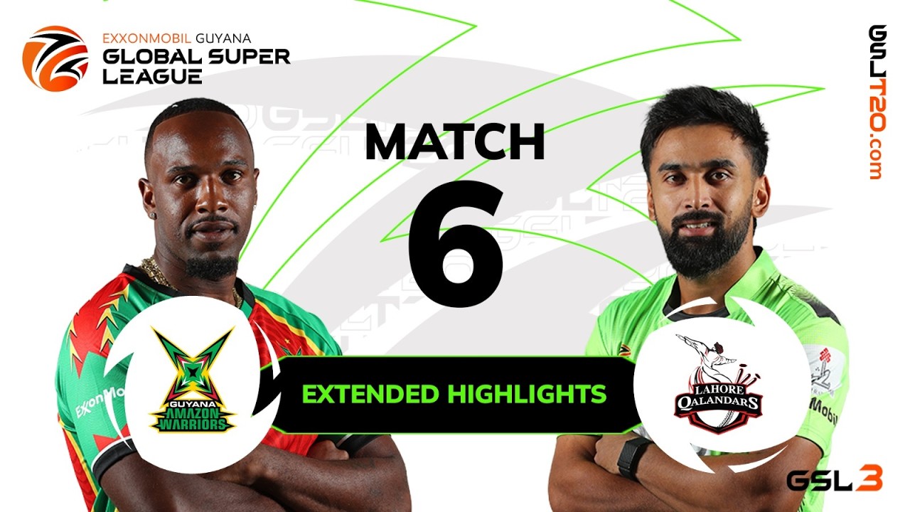Extended Match Highlights | Guyana Amazon Warriors vs Lahore Qalandars | GSL 2026