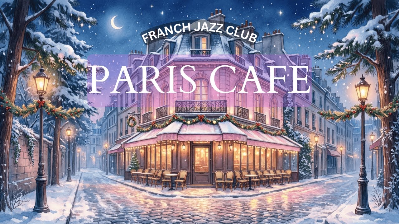 Paris Café Winter Jazz ☕❄️ French Jazz Club Ambience for Relaxing, Work & Night Vibes