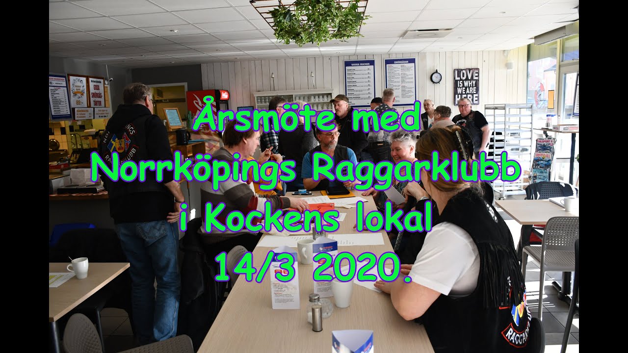 Årsmötet med Norrköpings Raggarklubb på Kockens 14-03-2020..