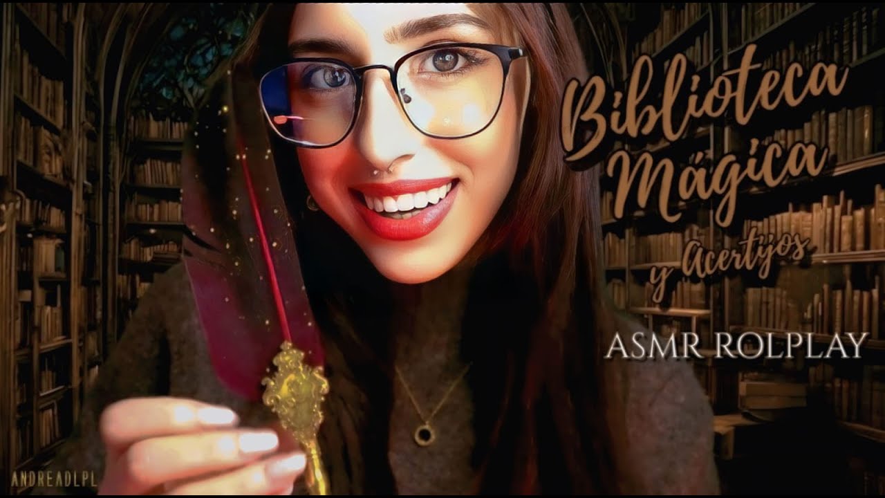 ASMR | Biblioteca Mágica y Acertijos ( Enigmas de Ingenio Medievales ) RolPlay 📚✨ | AndreaDLPL 🦢🤍✨