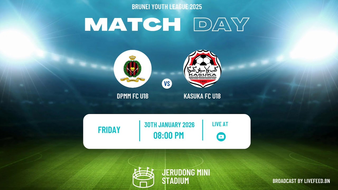 Brunei Youth League 2025 U18 Between DPMM FC U18 vs Kasuka FC U18