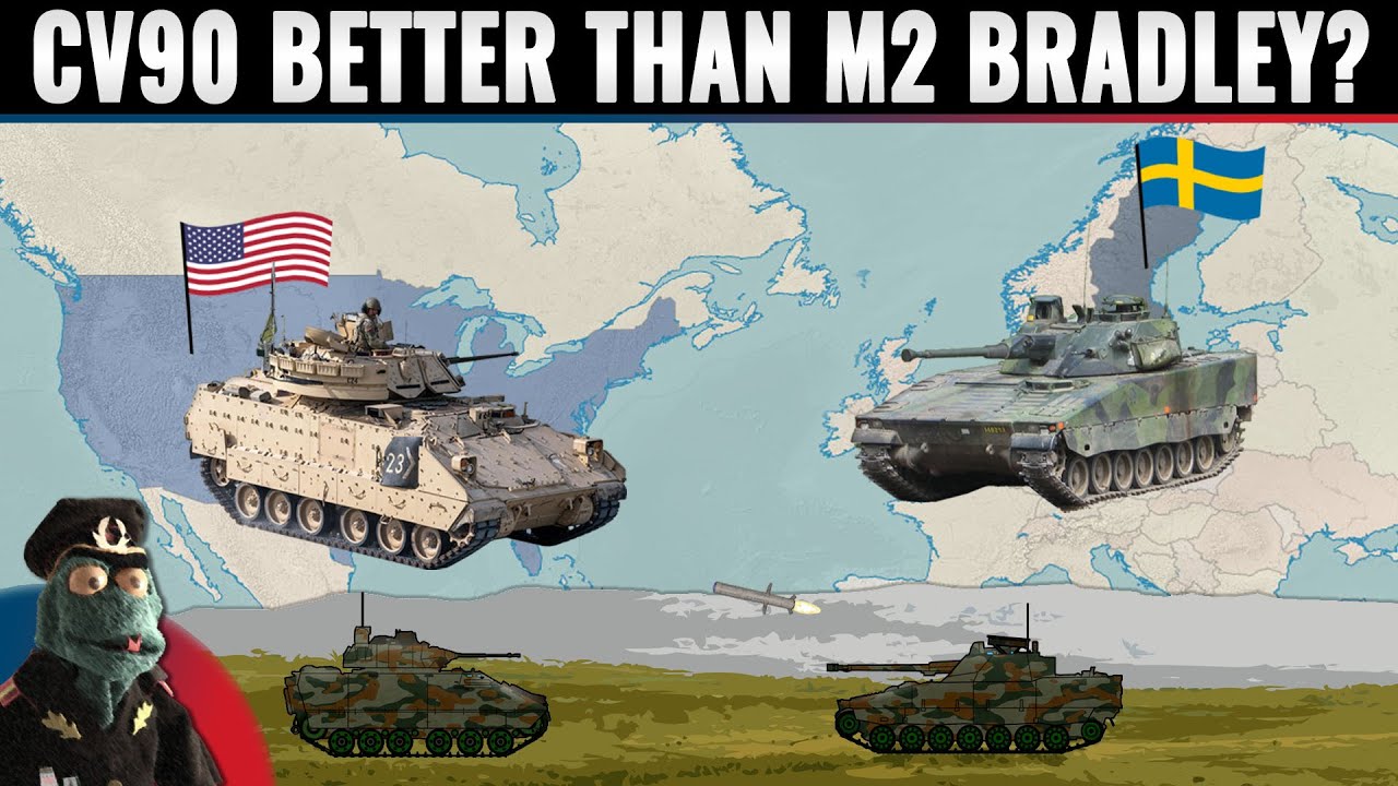 Американская боевая машина пехоты M2 Bradley или шведская CV90? Что лучше подходит для современны...