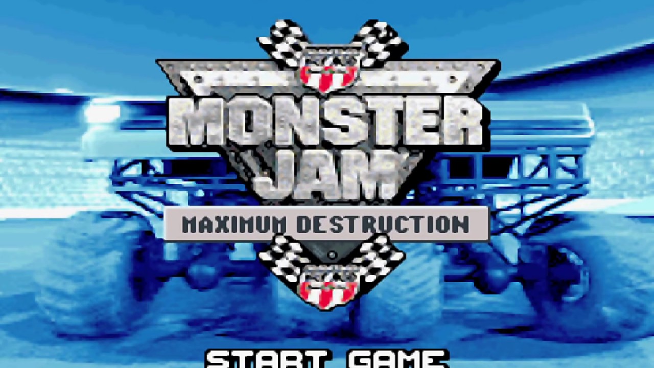 566 Monster Jam Maximum Destruction Movie mode GBA Game Boy Advance, HD 60fps