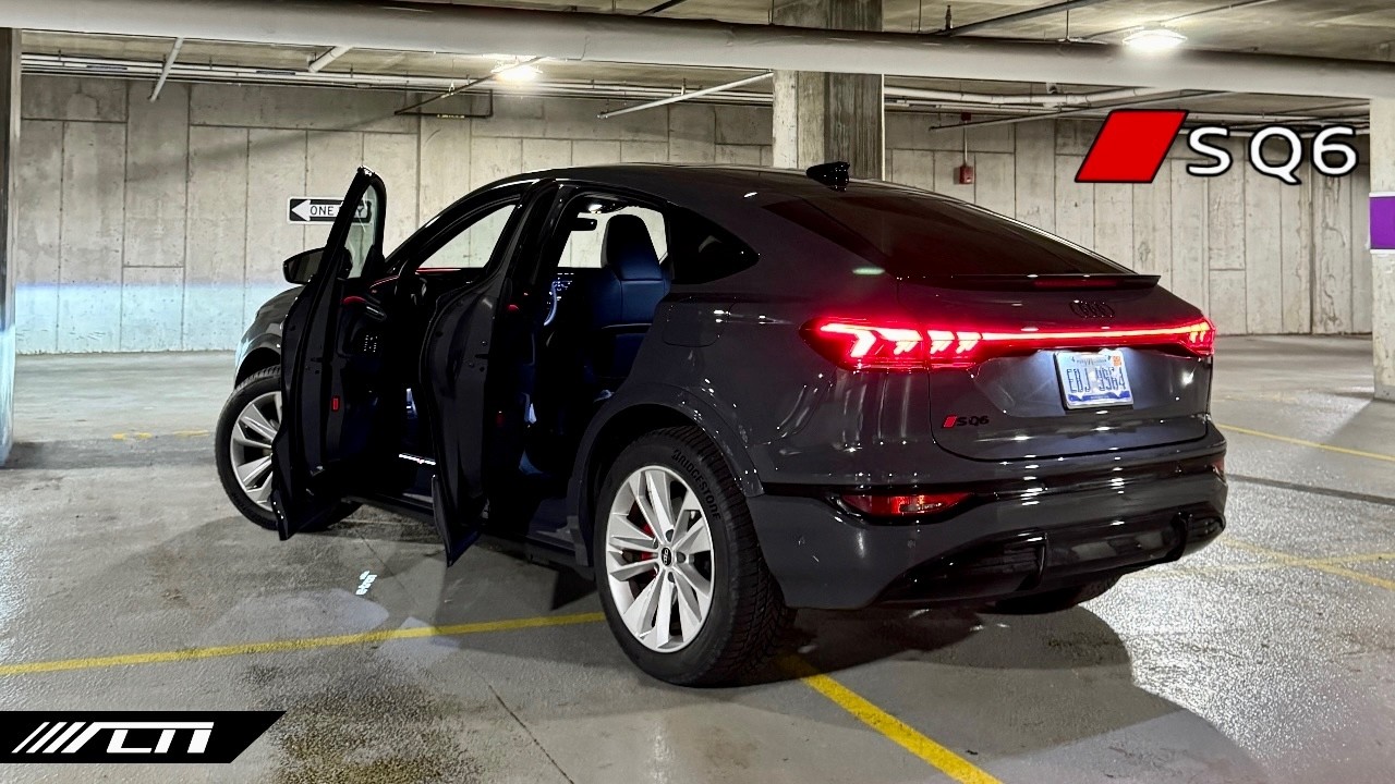 Audi SQ6 e-Tron Sportback POV Night Drive and Tour /// Allcarnews