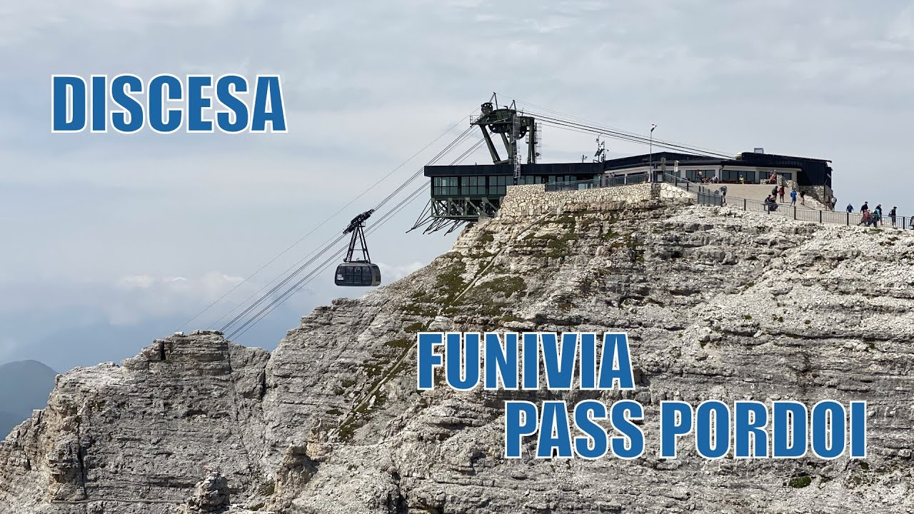 Funivia Sass Pordoi  discesa integrale - Val di Fassa - Seilbahn