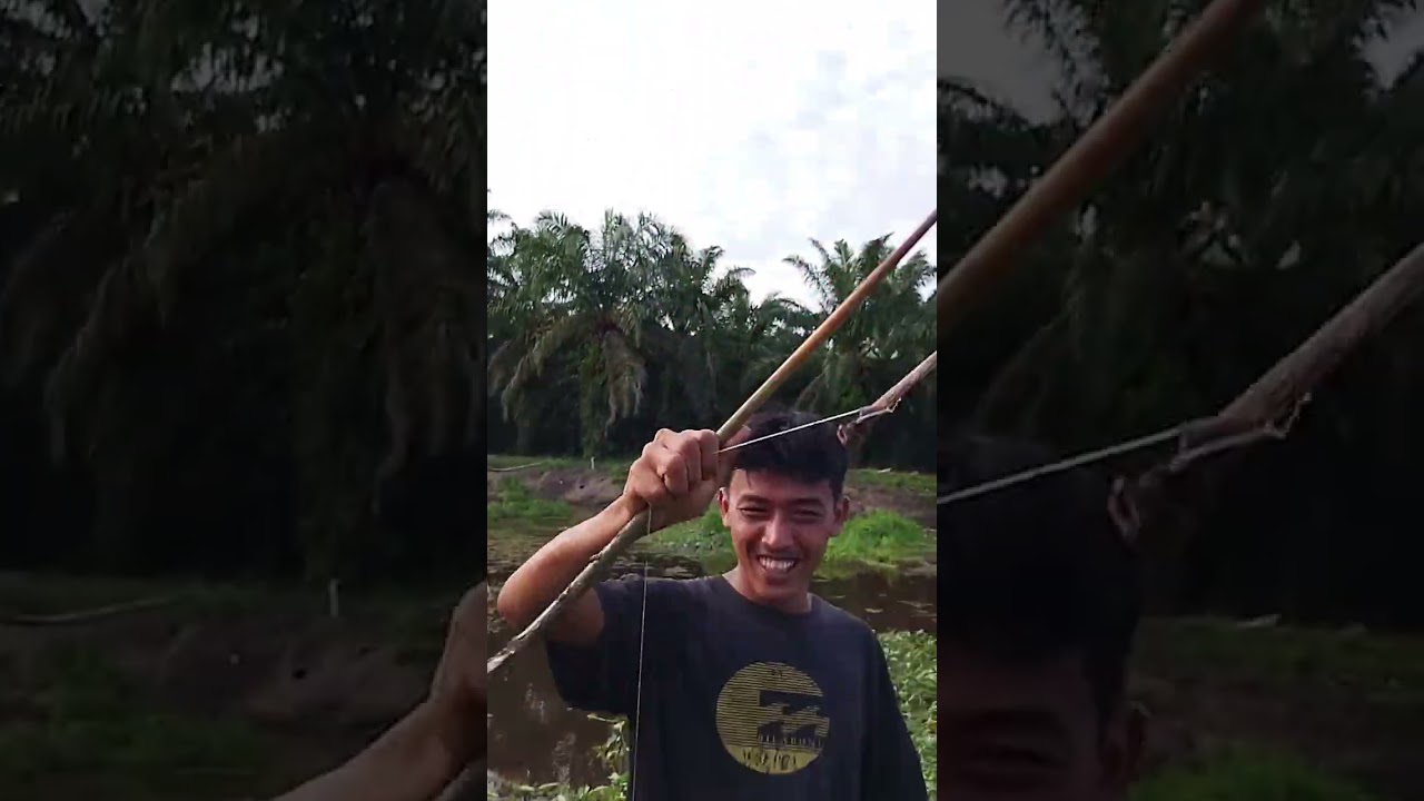 Bulan puasa cari lauk buka puasa,masang taut ikan gabus ni teman2