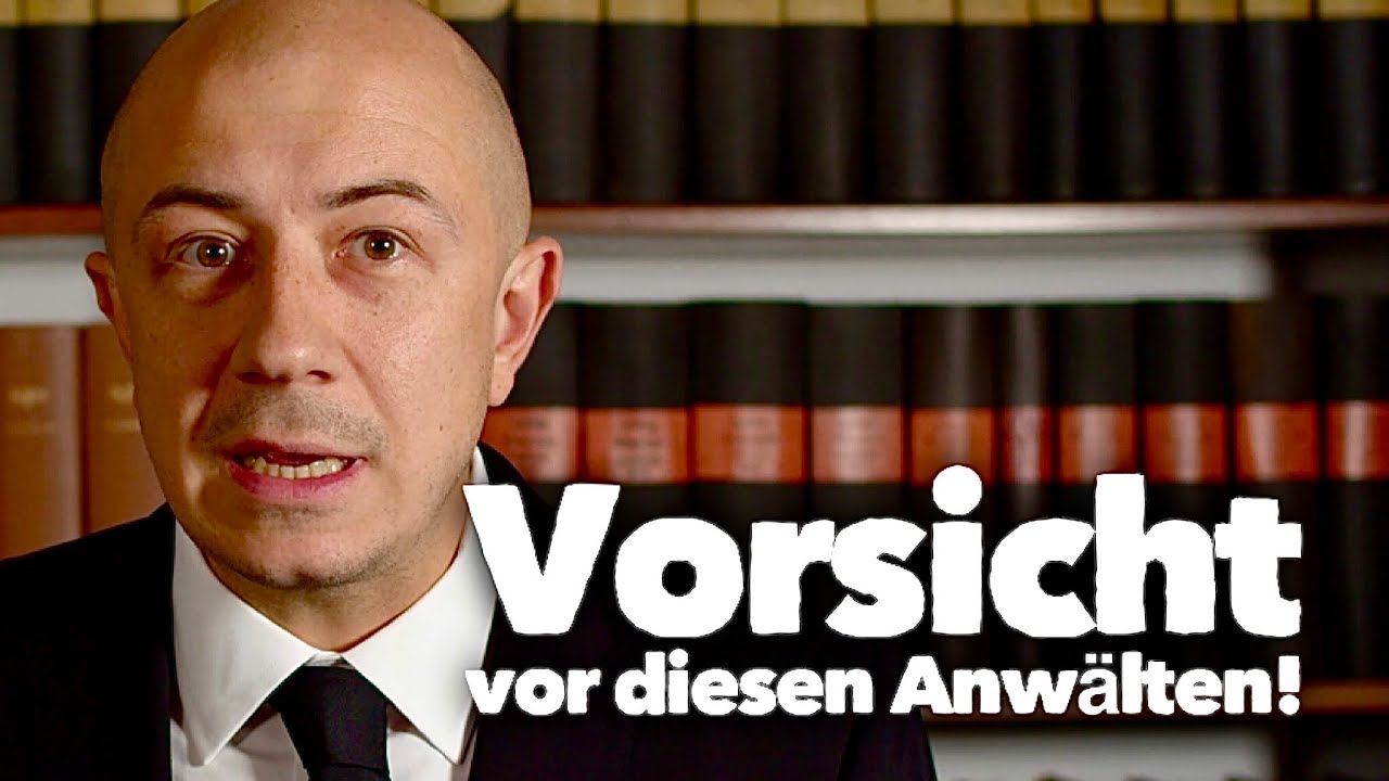 Vorsicht vor diesen Anwälten! Katastrophaler Fehler.