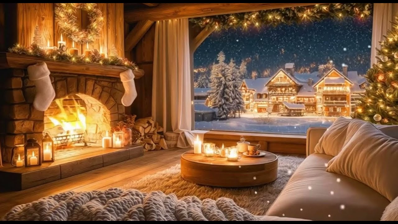 🔥 Fireplace Ambience 4K | Warm Crackling Fire Sounds