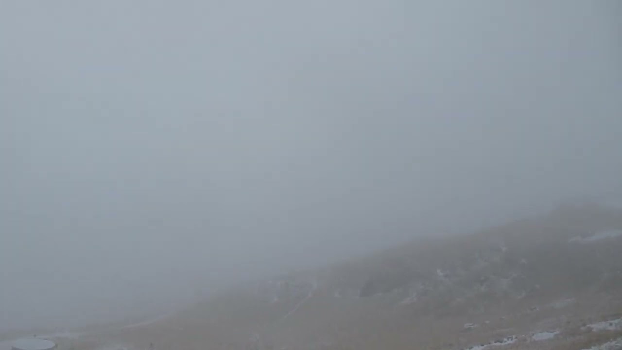 Snowy weather at 2000 m elevation in the Bucegi Mountains - January 04, 2023