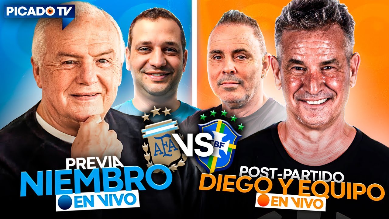 🔵ARGENTINA vs BRASIL EN VIVO⚽ ELIMINATORIAS 2026 - FECHA 13 | PICADO TV 🇦🇷