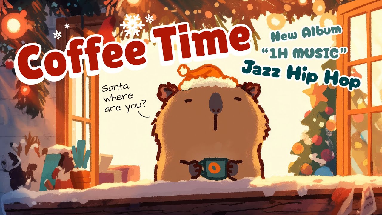 Winter Lo-fi Jazz-Hip-Hop ❄️ ☕️ Capybara Coffee Time | Study to Chillout to Focus to Relax to