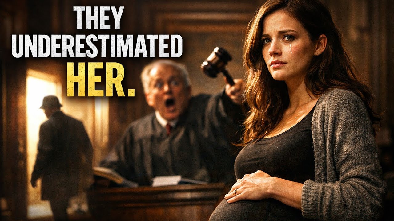 Seven Months Pregnant. No Lawyer.Until Her Father Walked Into Court.
