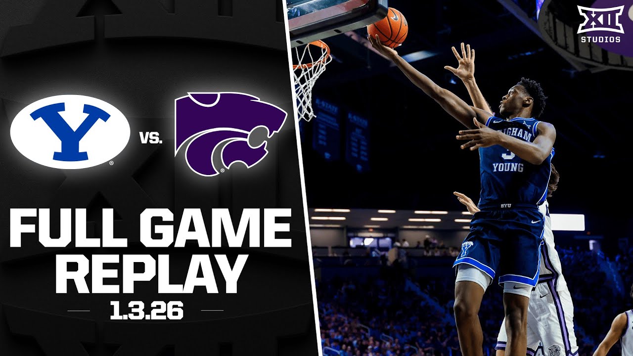BYU vs. Kansas State Full Game Replay (1.3.26) | 2025-26 Big 12 Men's Basketball