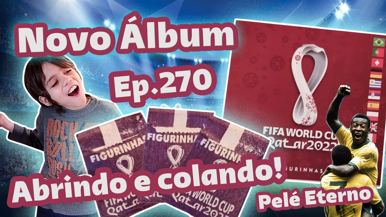 Abrindo pacotinhos e colando figurinhas Album da Copa Piratinha - Episódio 270