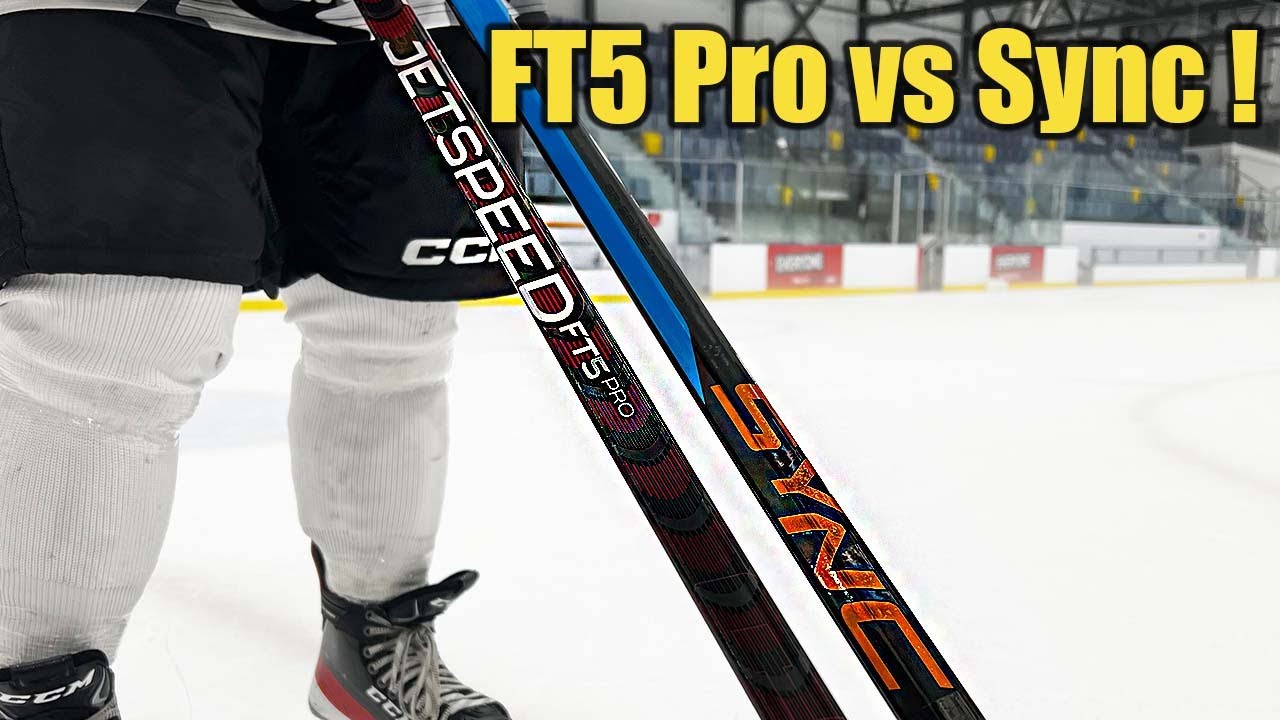 CCM Jetspeed FT5 Pro vs Bauer Nexus Sync hockey stick review