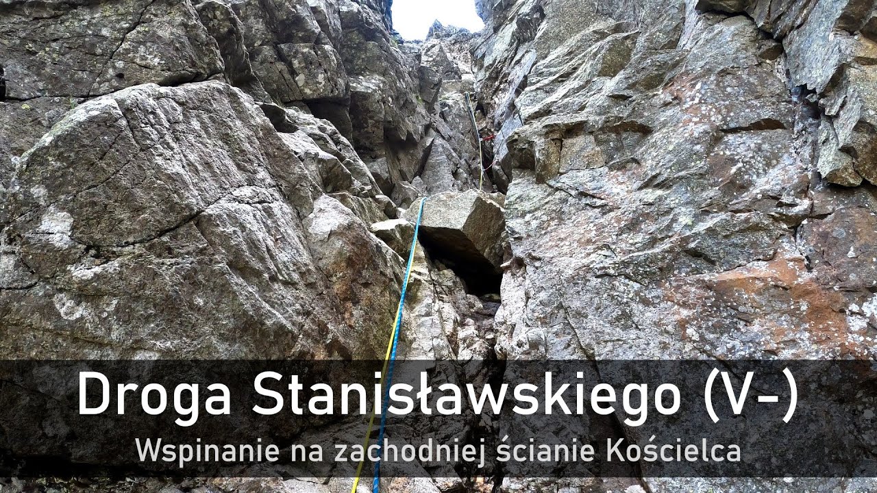Droga Stanisławskiego (V-) - wspinanie na zachodniej ścianie Kościelca