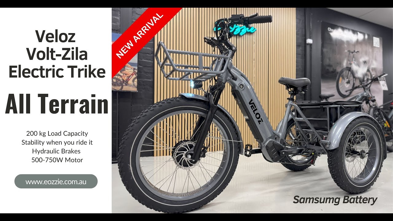 Veloz Volt-Zila Electric Trike Australia 200 Kilos Load Capacity | Review