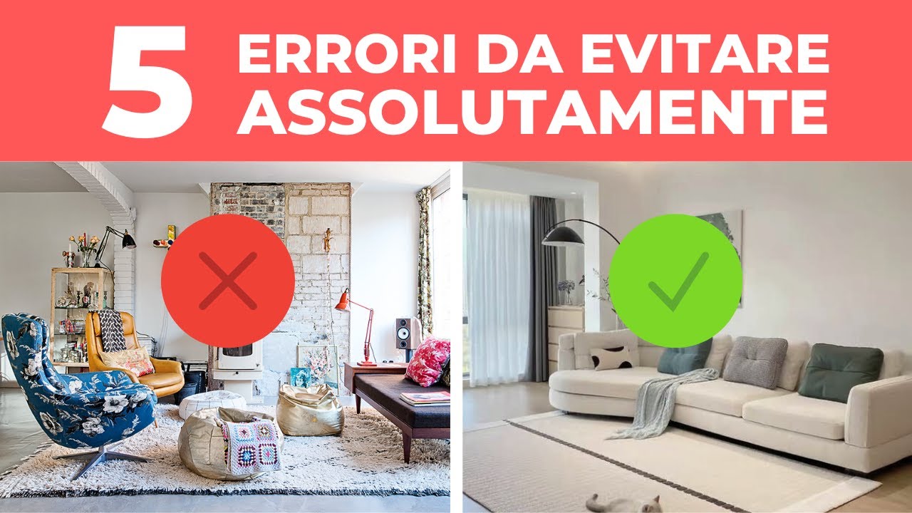 5 Errori di Interior design da Evitare Assolutamente | Consigli dell'Architetto