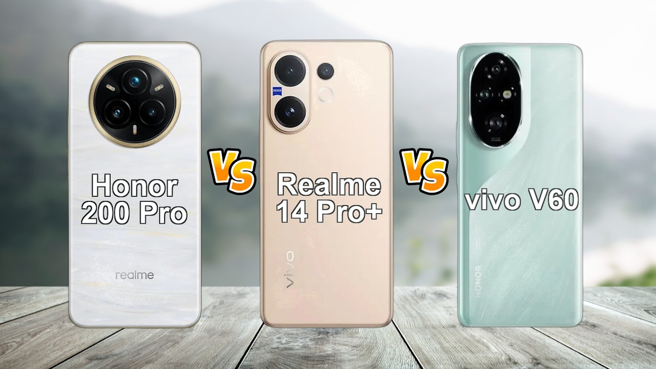 Honor 200 Pro vs Realme 14 Pro+ vs Vivo V60: Ultimate Comparison!