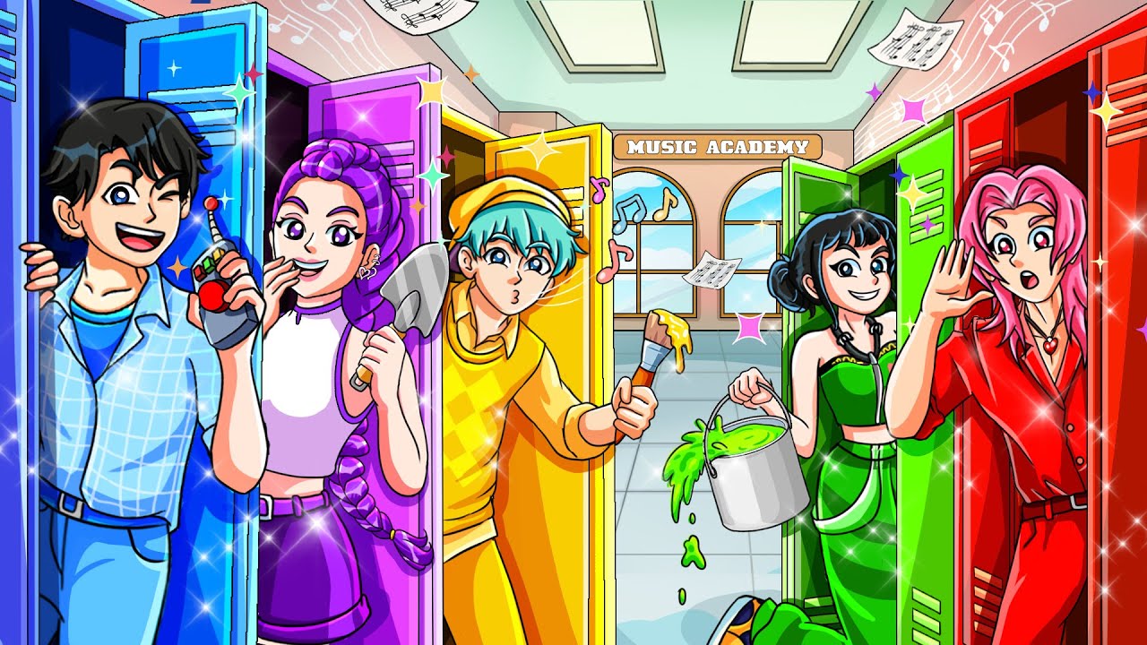 JINU Built 5 SECRET Rooms In ONE COLOR! | KPop Demon Hunters Animation