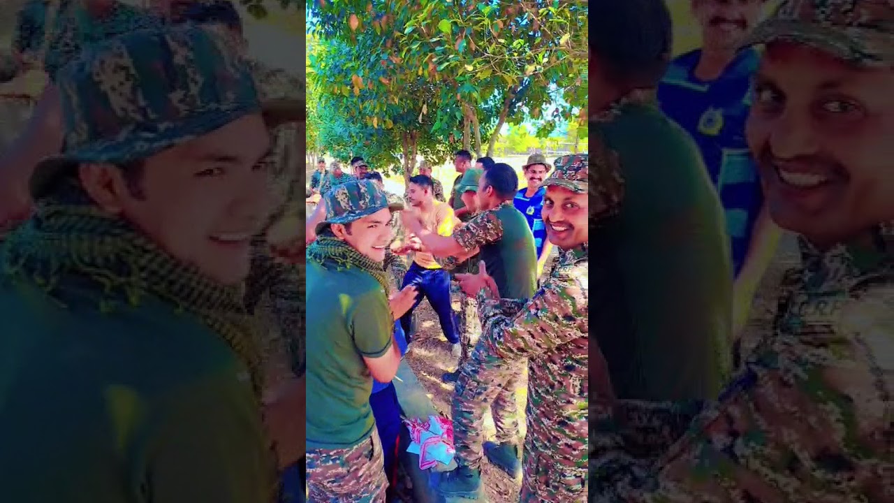 Indian Army celebrates after winning a cricket match