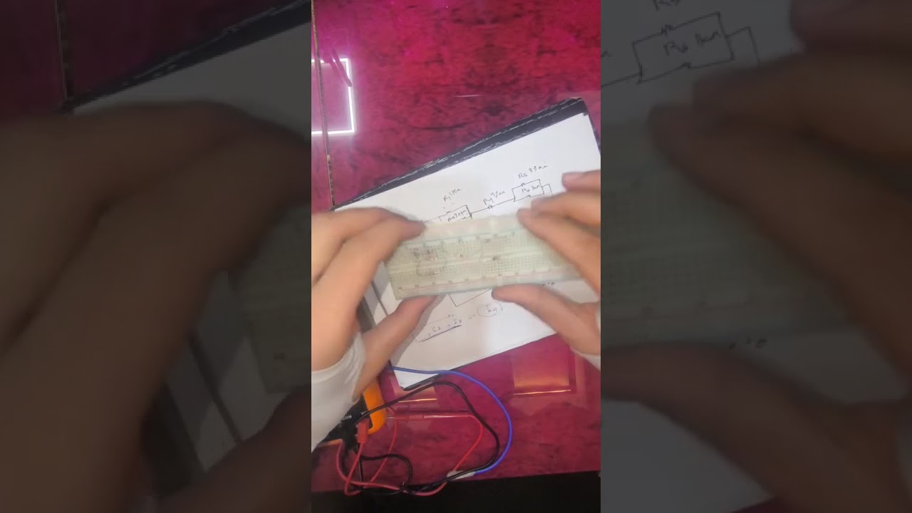 تجربة قانون كرشوف للتيار (KCL) 