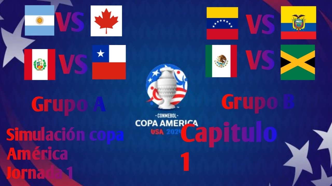 simulaci&oacute;n copa Am&eacute;rica 🍷🧐2024 capitulo 1 jornada 1