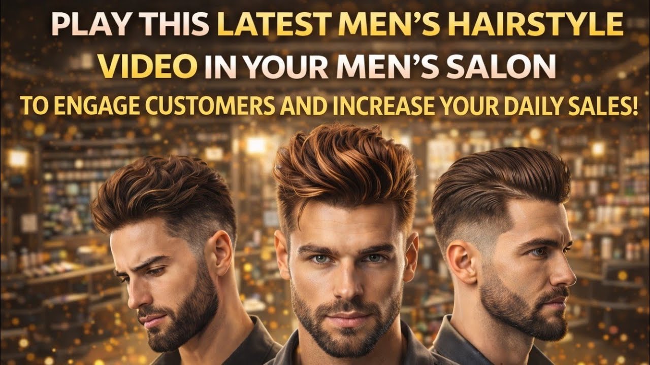 Men’s Salon Growth Secret 💈 | 10-Hour Latest Hairstyle Video to Increase Footfall & Engagement #hair