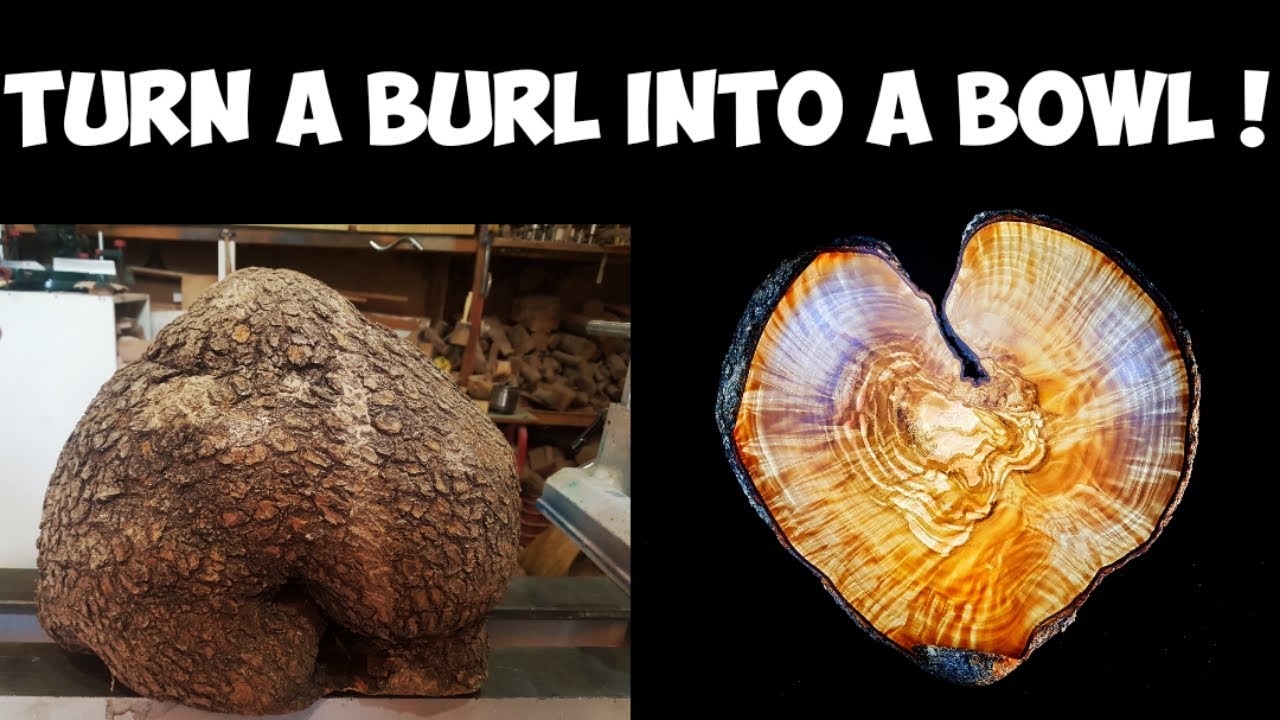 Turn a burl into a bowl ! ( Love bowl )