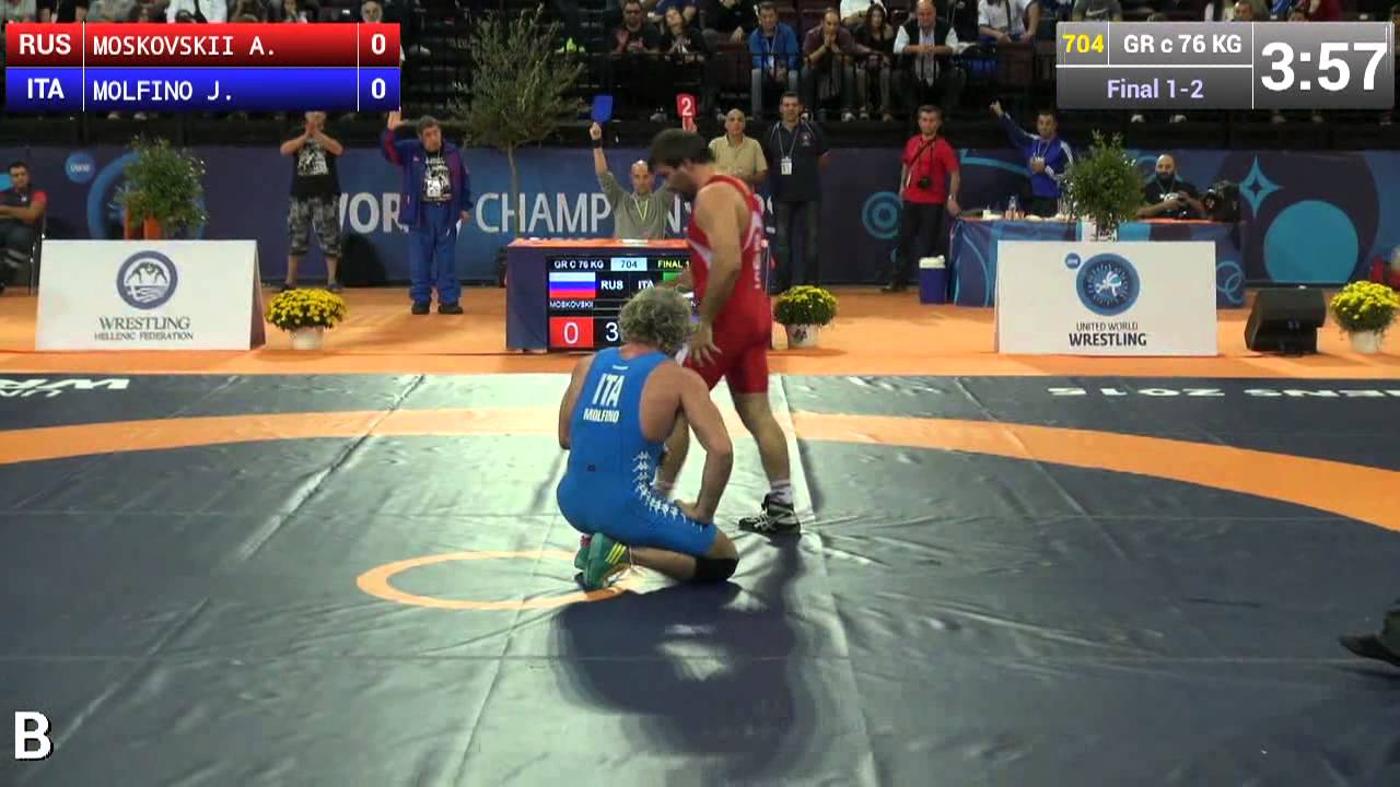 MOSCOVSKI (rus) vs MOLFINO (ita) finale oro  76kg grecoromana