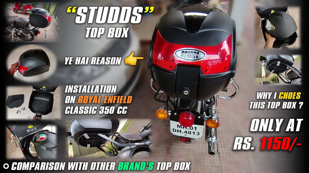 Soo many Reasons why i choes that 😍 Studds top box #Studdstopbox #Topboxformotorcycle #topcase