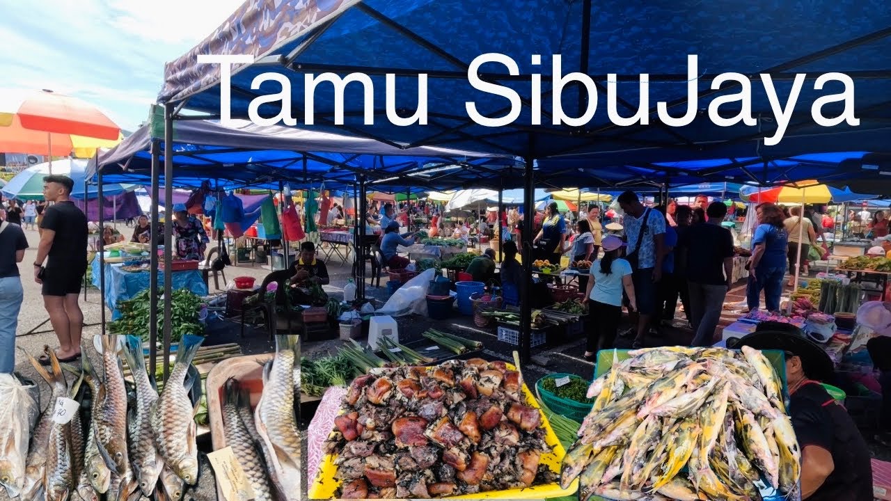 Pasar Tamu Sibu Jaya Sarawak rami belama gais😅Lauk menua maioh dijual ditu bala madi🙏