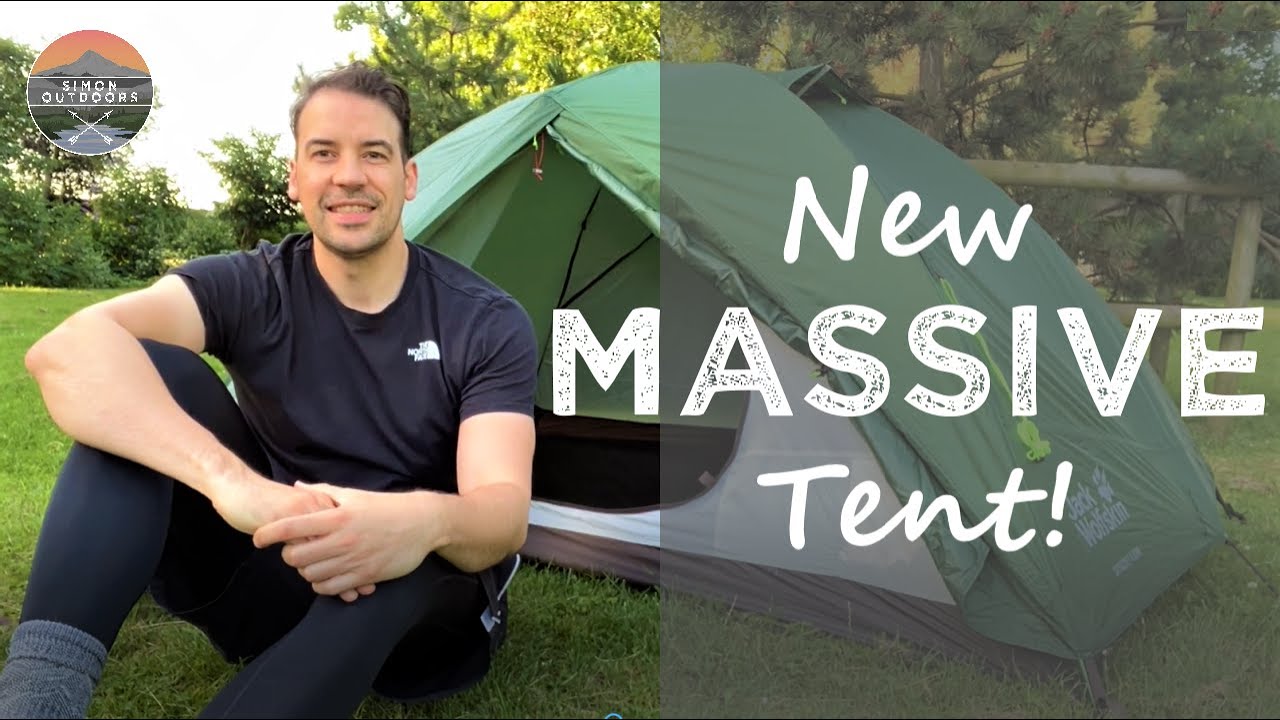 MASSIVE New Camping Tent! I Jack Wolfskin Skyrocket 2 Dome Tent Review I Wild Camping & Hiking Gear