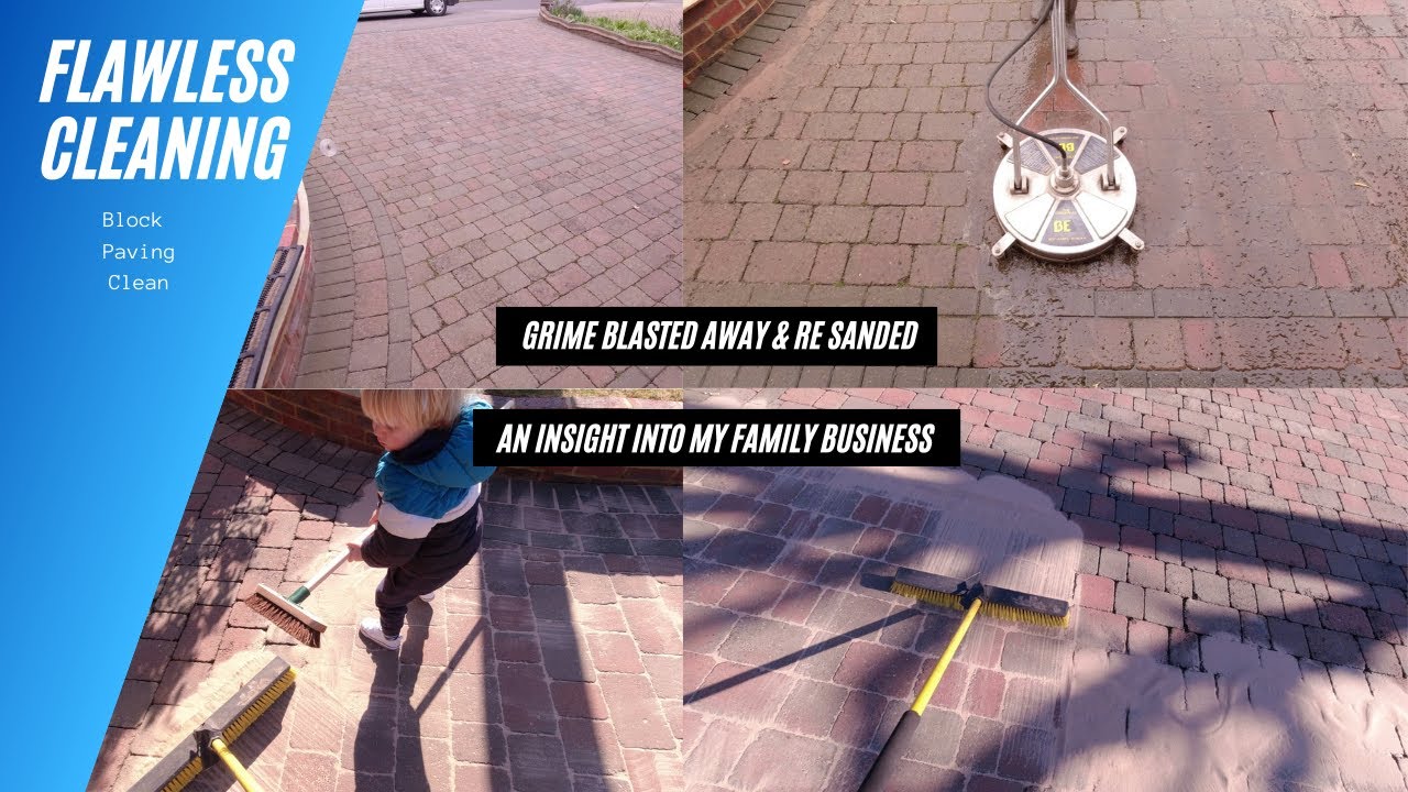 Pressure Washing A Driveway & Re Sanding Block Paving
