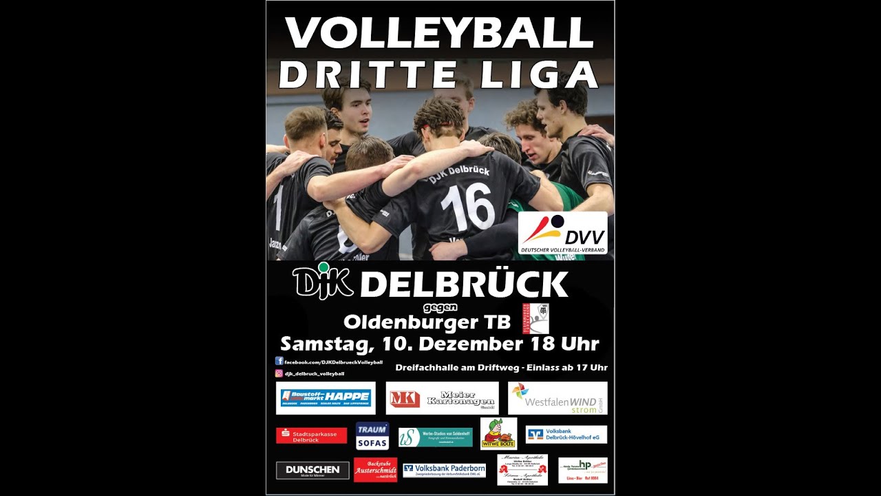 Volleyball 3. Liga West: DJK Delbrück - Oldenburger TB