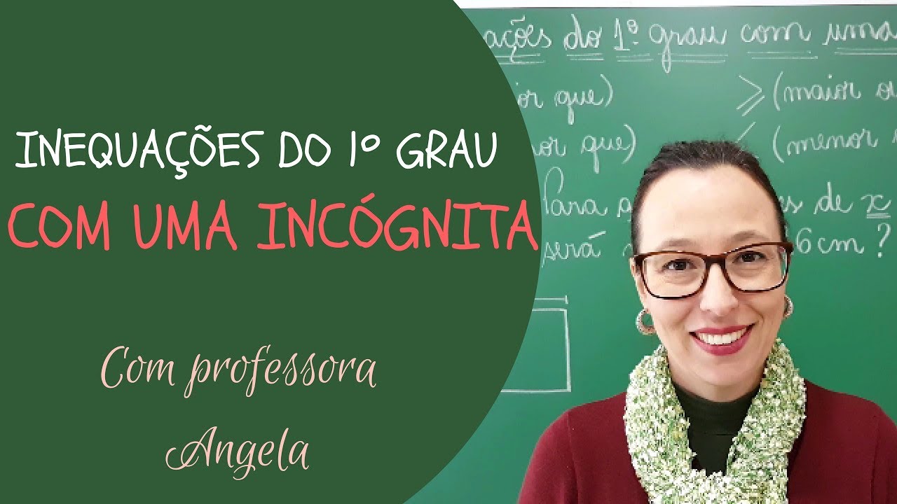 Inequações do 1º Grau Com Uma Incógnita - Professora Angela