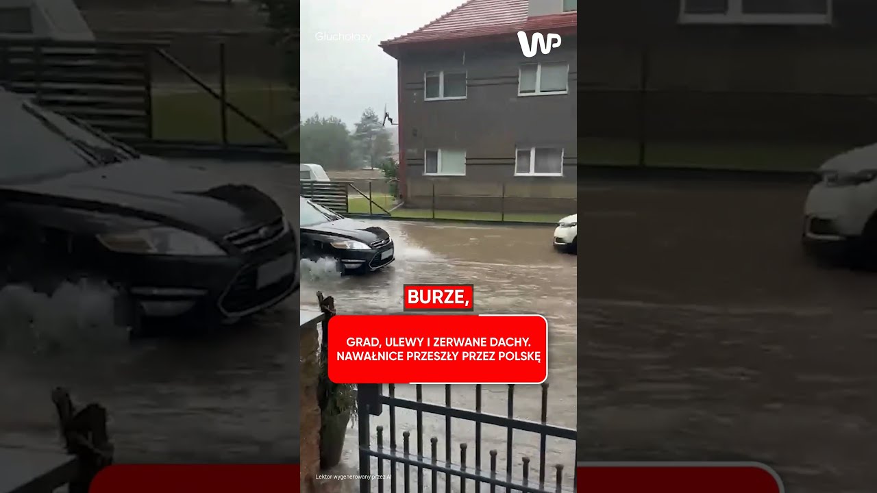 Grad, ulewy i zerwane dachy. Nawałnice przeszły przez Polskę