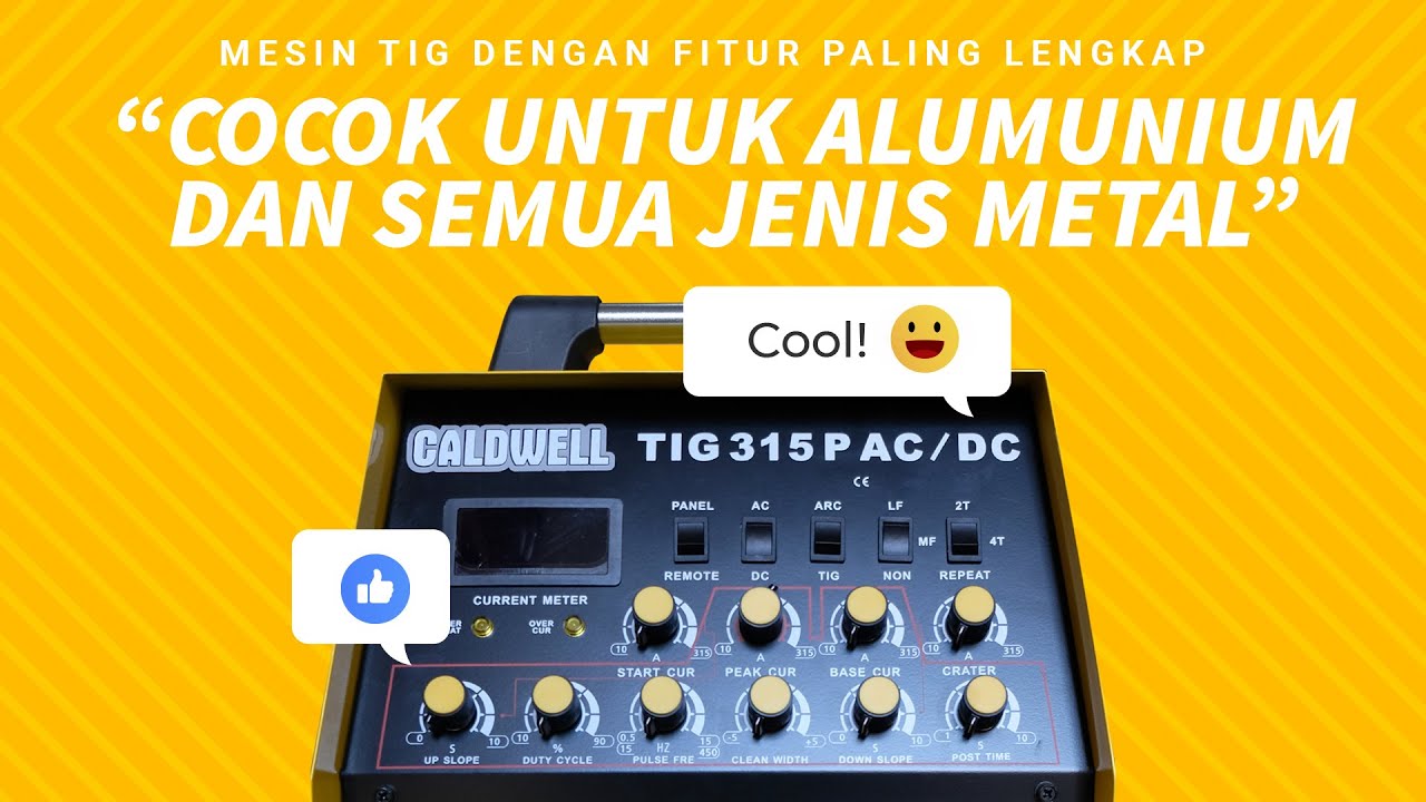 UNBOXING! TIG 315 AC DC, Mesin Las TIG Ultimate dari Caldwell.