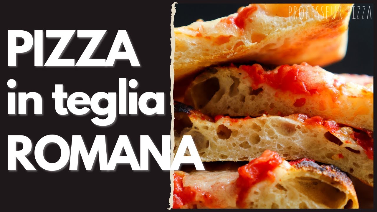 Pizza En Plaque Romaine | Technique Sans Pétrissage à la main | Craquante, moelleuse, légère 🙀