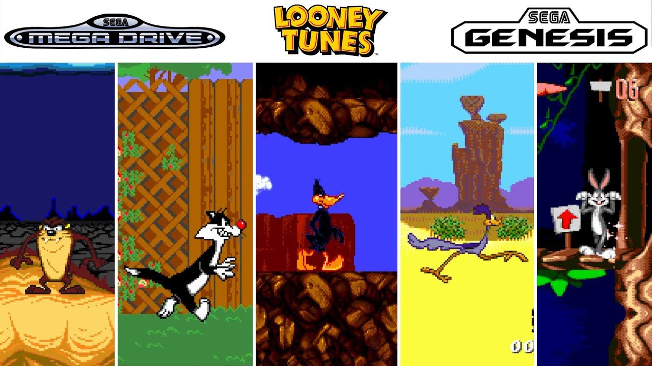 Looney Tunes Games for Sega Genesis (Mega Drive)