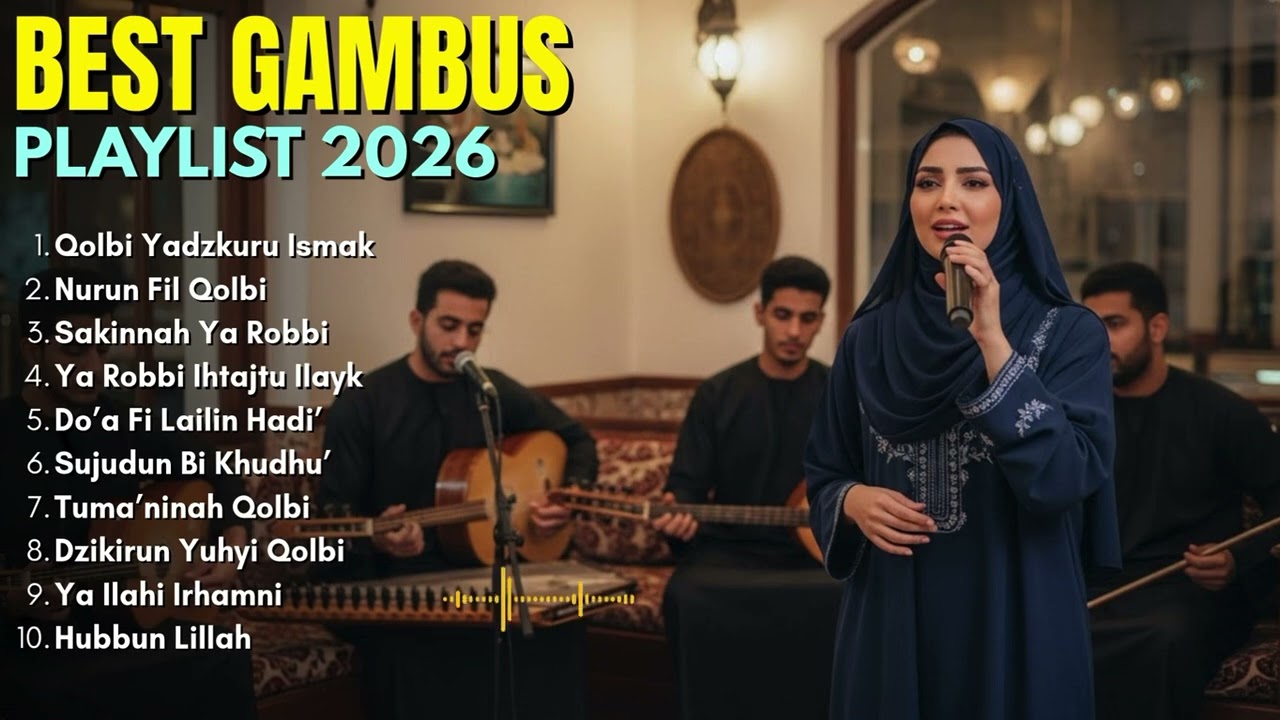 Traditional Arabic Gambus Song with Authentic Vocals