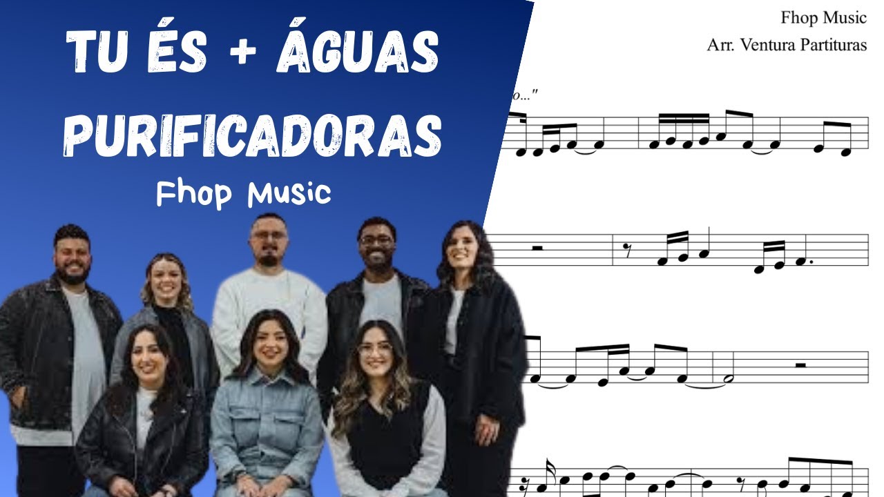 🎼 Partitura: Tu &Eacute;s + &Aacute;guas Purificadoras (Fhop Music) | Violino ou Flauta
