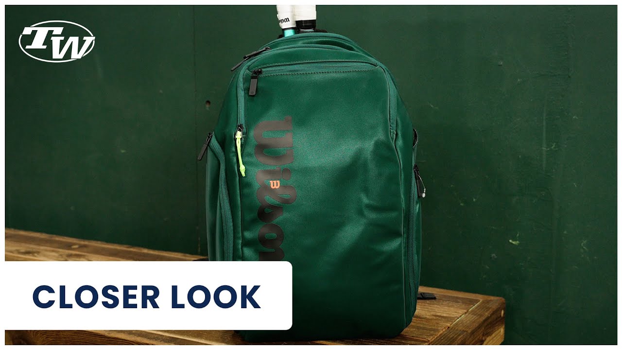 A closer look at the Wilson Super Tour Blade v9 Tennis Backpack - perfect for the player on the go