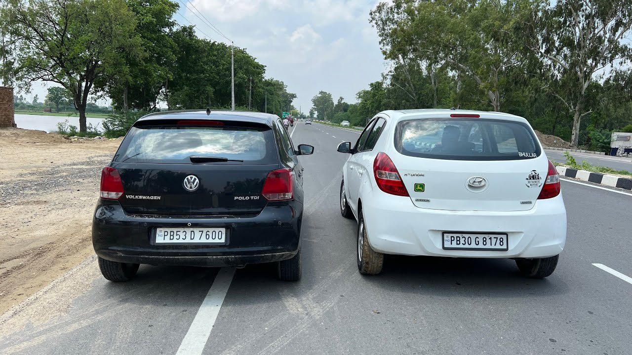 Drag race ||Volkswagen Polo tdi vs Hyundai i20 crdi
