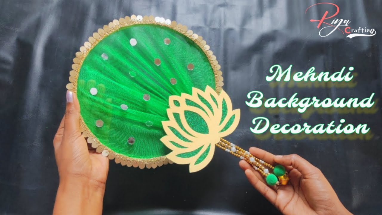 DIY Wedding Background Decoration || Mehndi Special Decor Background Craft Idea #mehndi #decoration