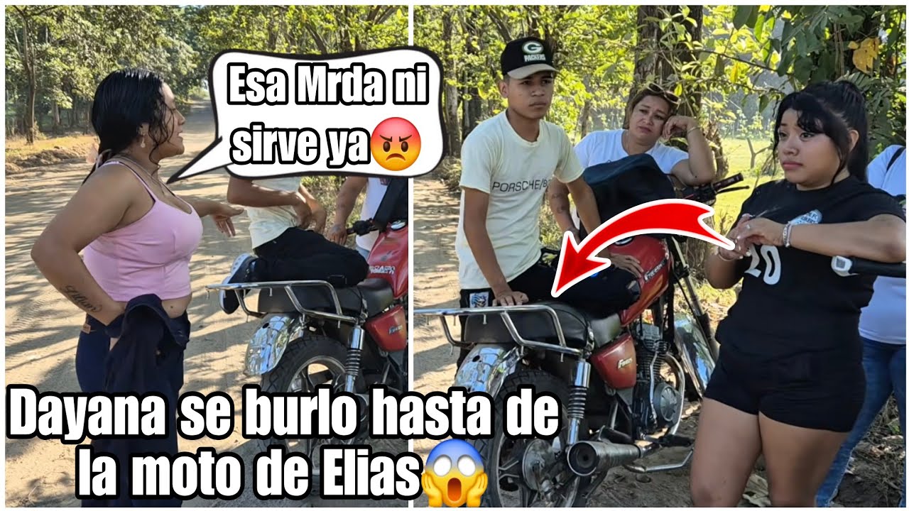 Hasta tu moto vieja armaste para llevarte a Shadia tambien le grito Dayana a Elias😡